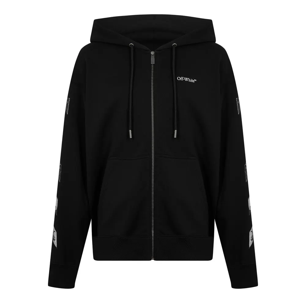 Off White Men's Metal Arrow Zip Hoodie