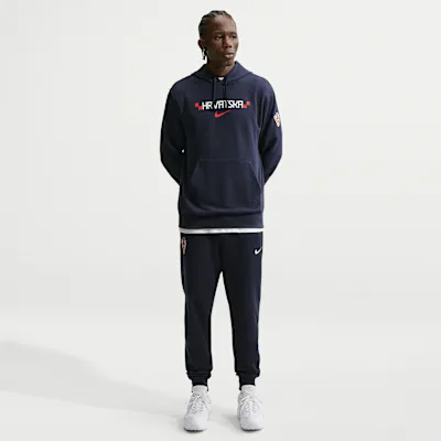 Nike Croatia 2026 Fleece Jogger Men's Nike Club Joggers - Obsidian/White
