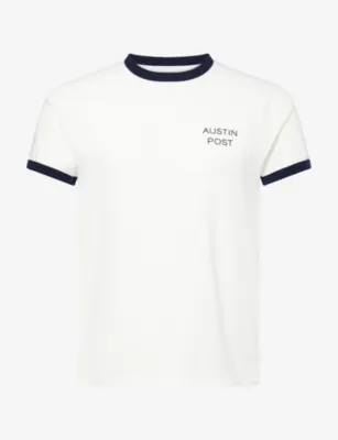 AUSTIN POST Ringer God Bless Cotton T-Shirt