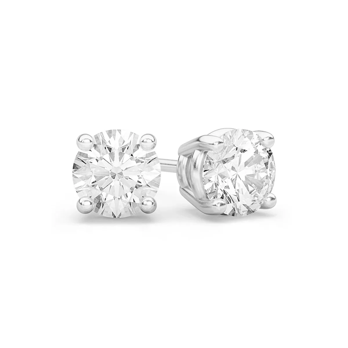 For Him Solitaire Diamond Studs