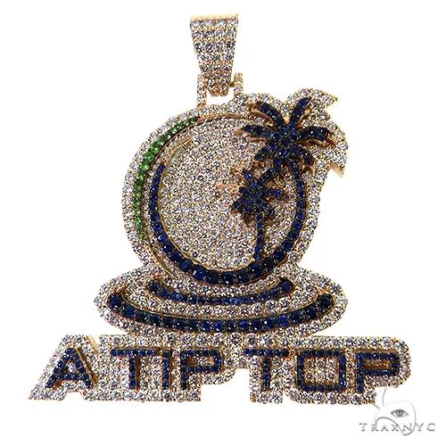 RINA - For Him CUSTOM CVD A Tip Top Logo Pendant 69452 in Rose Gold – Pendant