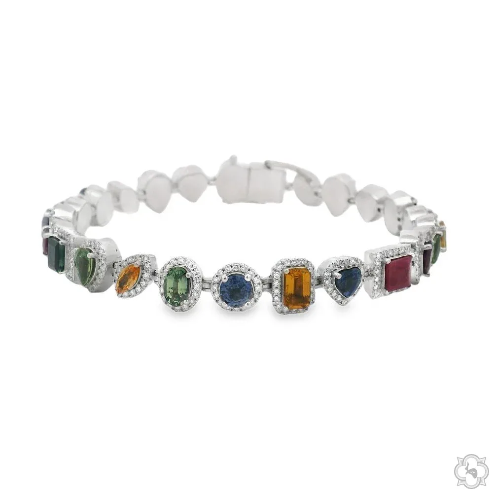 RINA - For Him FACTORY Harmony of Shapes Gemstone Bracelet 70195 in Rose Gold – Bracelet