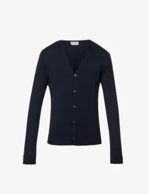 JOHN SMEDLEY Petworth V-neck merino wool cardigan