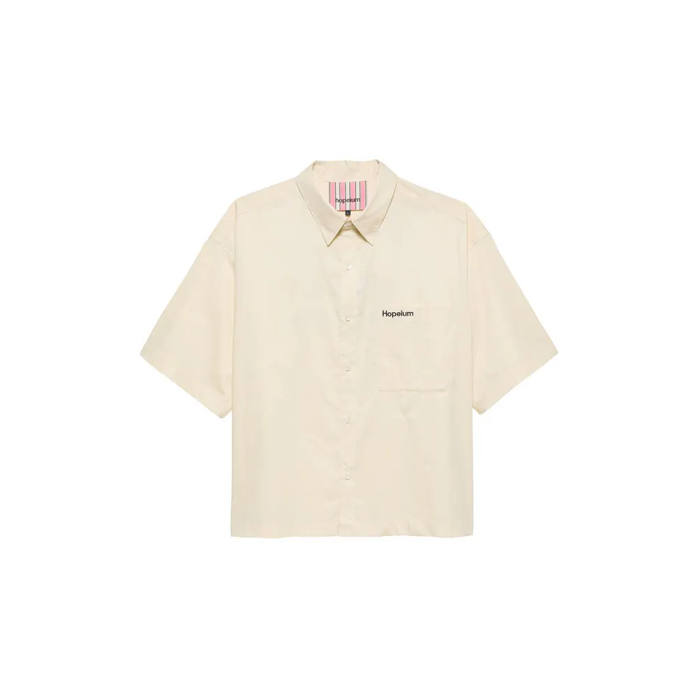 Hopeium Hopeium SS Poplin Sh Sn64 in Dune – Clothing