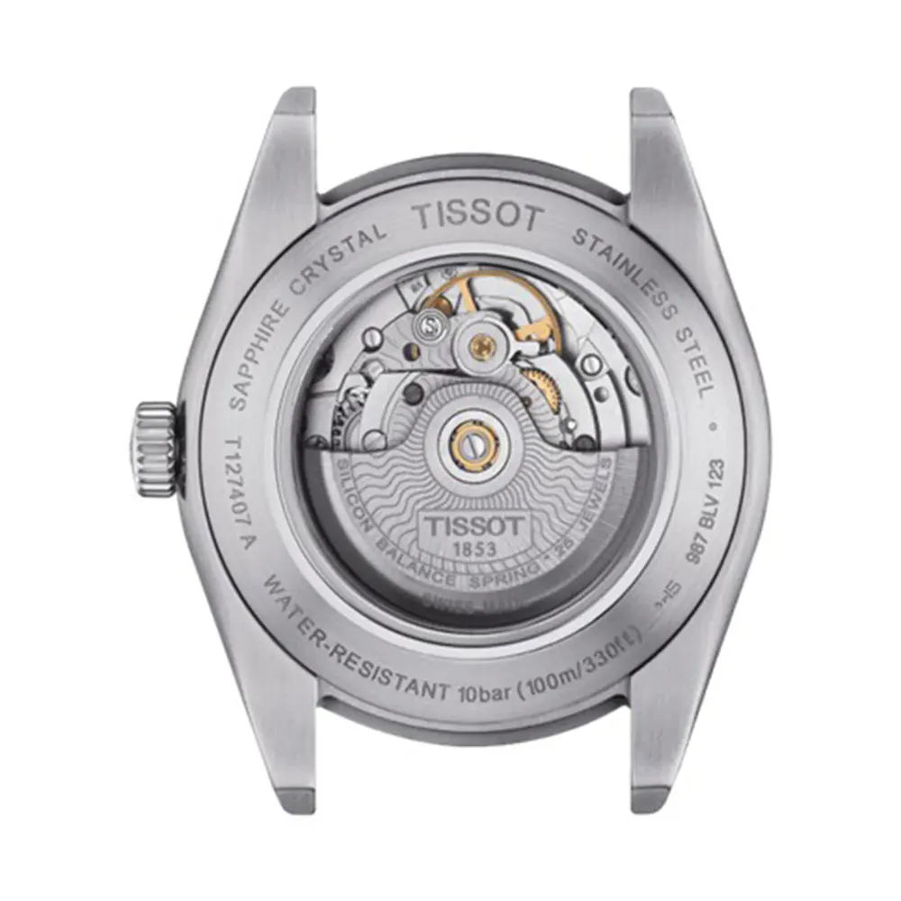 Tissot Gentleman Powermatic 80 Silicium 40mm Mens Watch Black in Black, additional product view 3