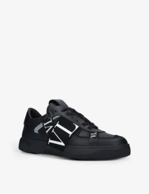 VALENTINO GARAVANI VL7N logo-embellished leather trainers - 5 in BLACK, additional product view 3