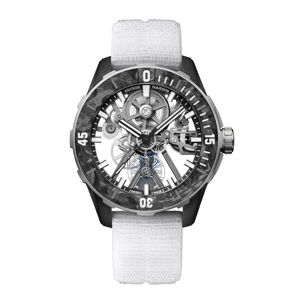 Ulysse Nardin Diver Air 44mm Mens Watch Orange in Skeleton, additional product view 2