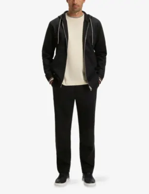BOSS Straight-Leg Cotton-Blend Jogging Bottoms detail 2