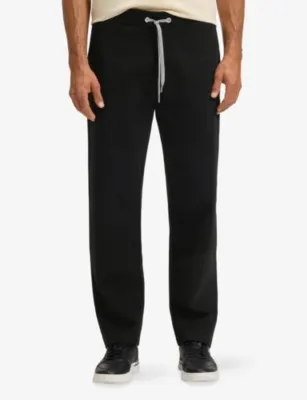 BOSS Straight-Leg Cotton-Blend Jogging Bottoms detail 3