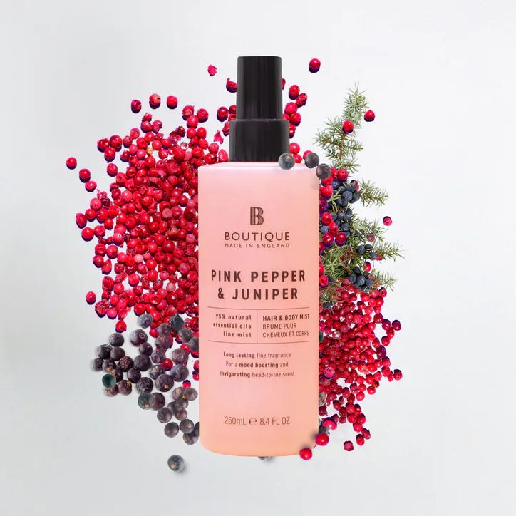 Boutique Hair & Body Mist Pink Pepper & Juniper 250ml, additional product view 2