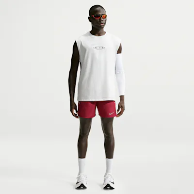 Nike Miler Men's Dri-FIT 12.5cm (Approx.) Brief-Lined Running Shorts - Tough Red/Sport Red