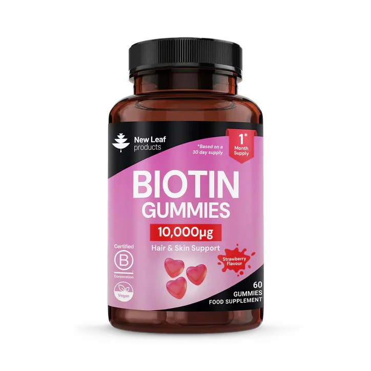 New Leaf Products Biotin Vitamin B7 60 Gummies