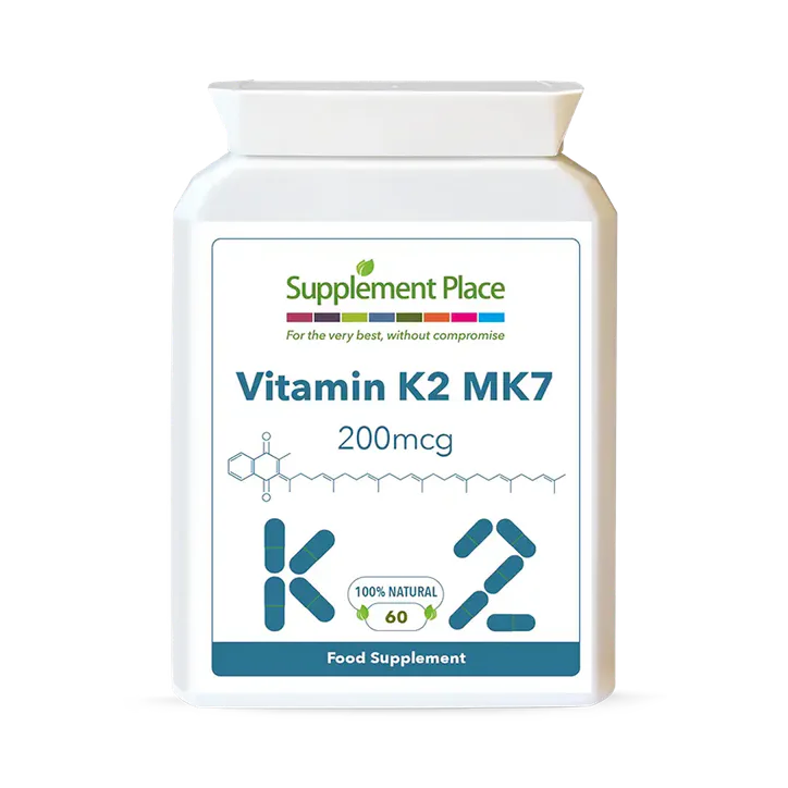 Supplement Place Vitamin K2 MK7 200mcg | 60 Capsules