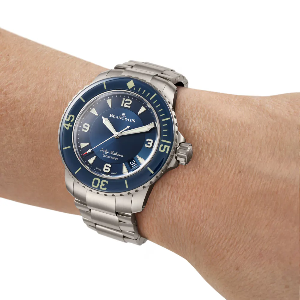 Blancpain Fifty Fathoms Automatique 45mm Mens Watch Blue in Blue, additional product view 3