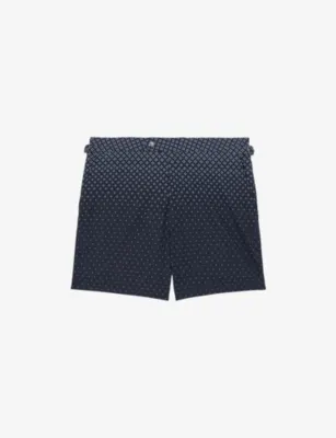 REISS Darli Geo-Print Swim Shorts