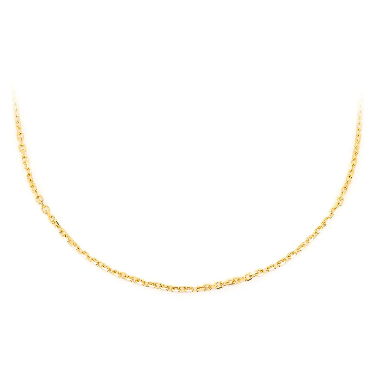 For Him Rolo Gold Chain in 1mm / Yellow Gold / 20" – Chain