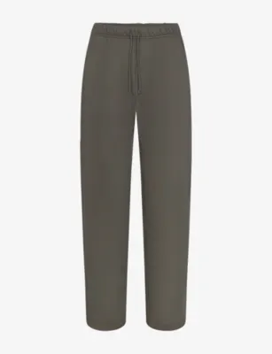 SKIMS Fleece Lounge Classic Straight-Leg Cotton-Jersey Jogging Bottoms