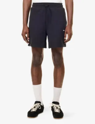 THE COUTURE CLUB Micro Copyright Logo-Print Cotton Shorts detail 3