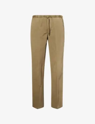 CITIZENS OF HUMANITY Relaxed-Fit Straight-Leg Cotton and Linen-Blend Trousers - Bezal (md Olv/grn)