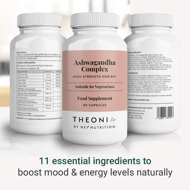 Theonia Ashwagandha Complex High Strength KSM-66® 60 Capsules, additional product view 2