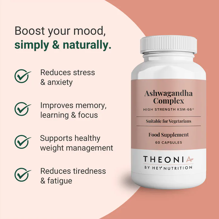 Theonia Ashwagandha Complex High Strength KSM-66® 60 Capsules, additional product view 3