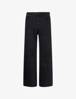 LOEWE Anagram-Embroidered Denim Jeans