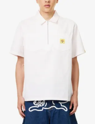 ICECREAM Waitress Half-Zip Woven Work Shirt detail 3