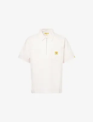 ICECREAM Waitress Half-Zip Woven Work Shirt