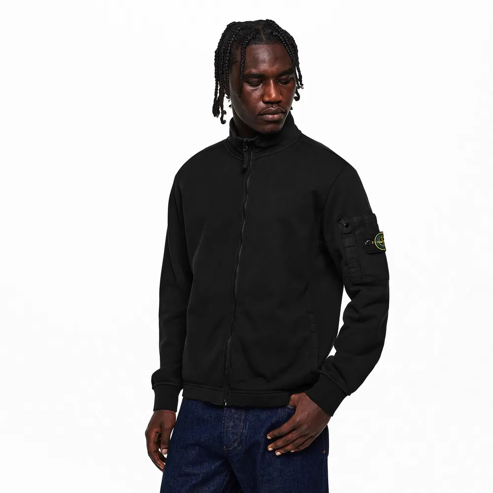 Stone Island Mens Fleece Track Jacket detail 3