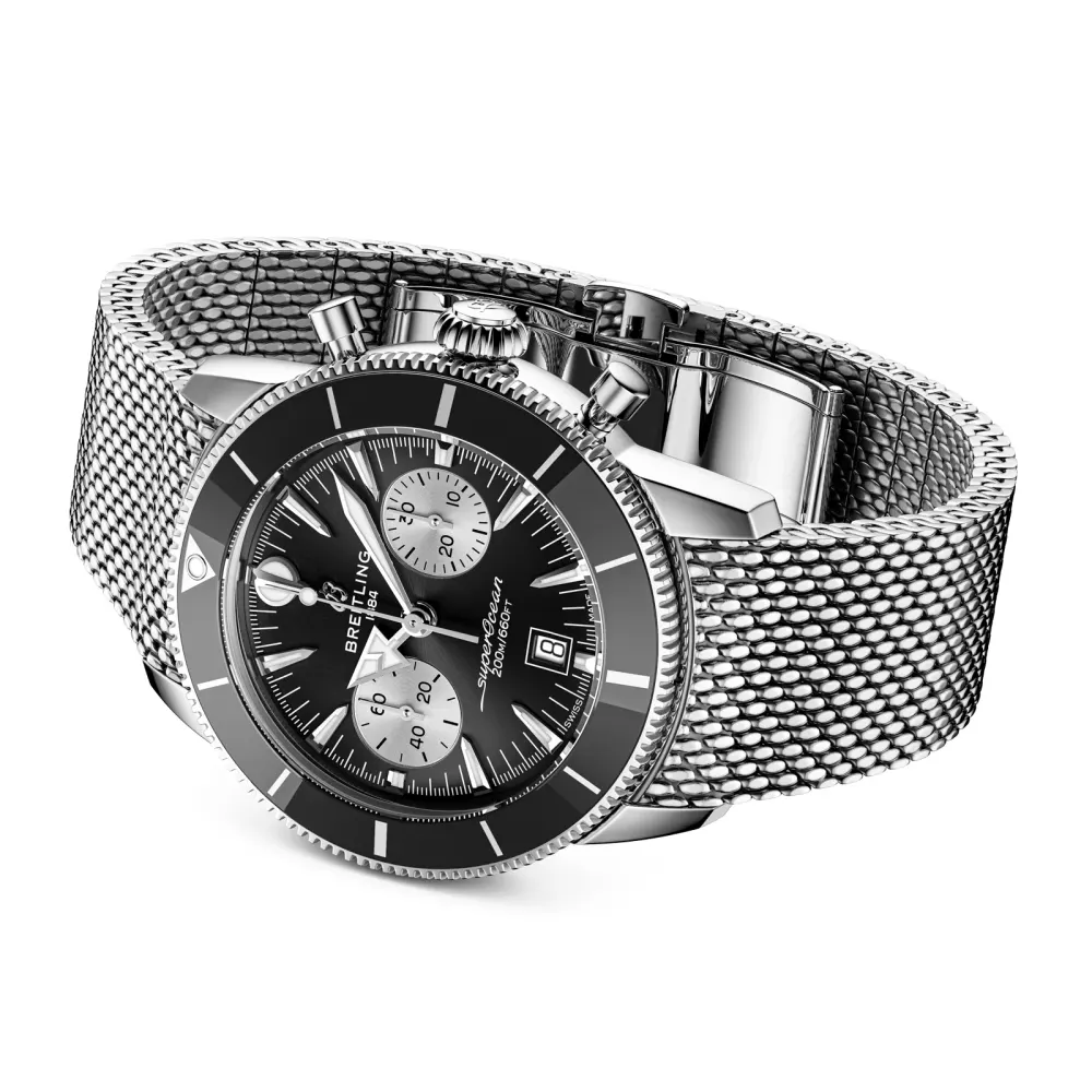 Breitling Superocean Heritage B01 42mm UK Limited Edition Mens Watch Black Stainless Steel in Black, additional product view 3