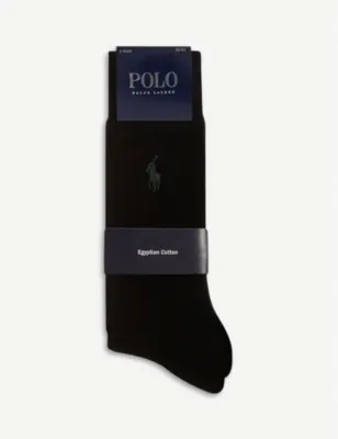 POLO RALPH LAUREN Ribbed socks - 9-11 in BLACK – Mens | Underwear & socks | Socks | Plain Socks