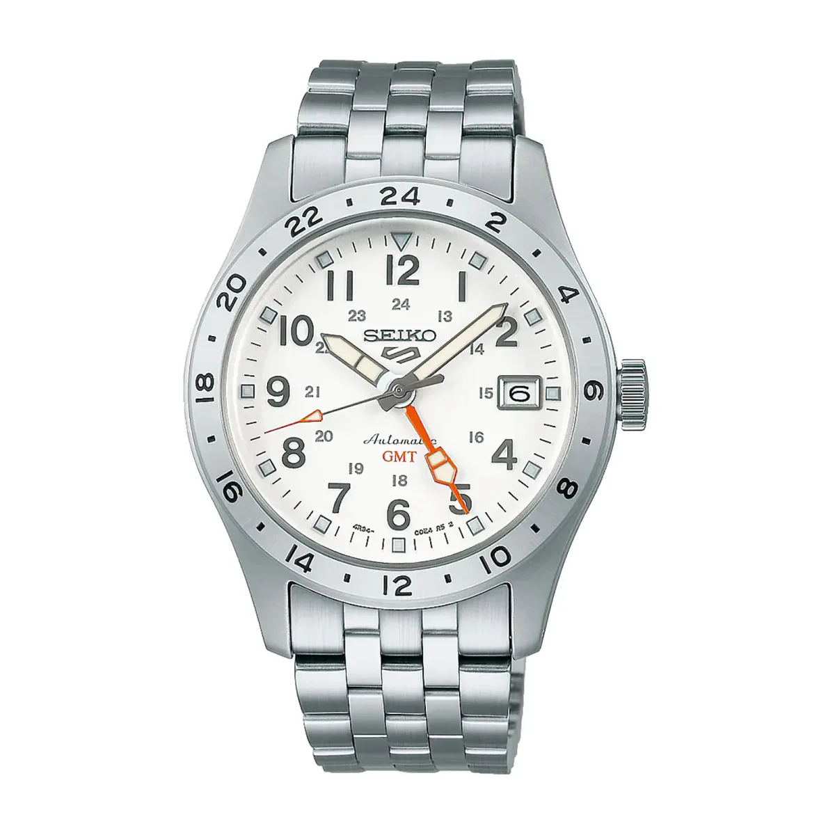 Seiko 5 Sports ‘Overwhite’ Field GMT 39.5mm Mens Watch White