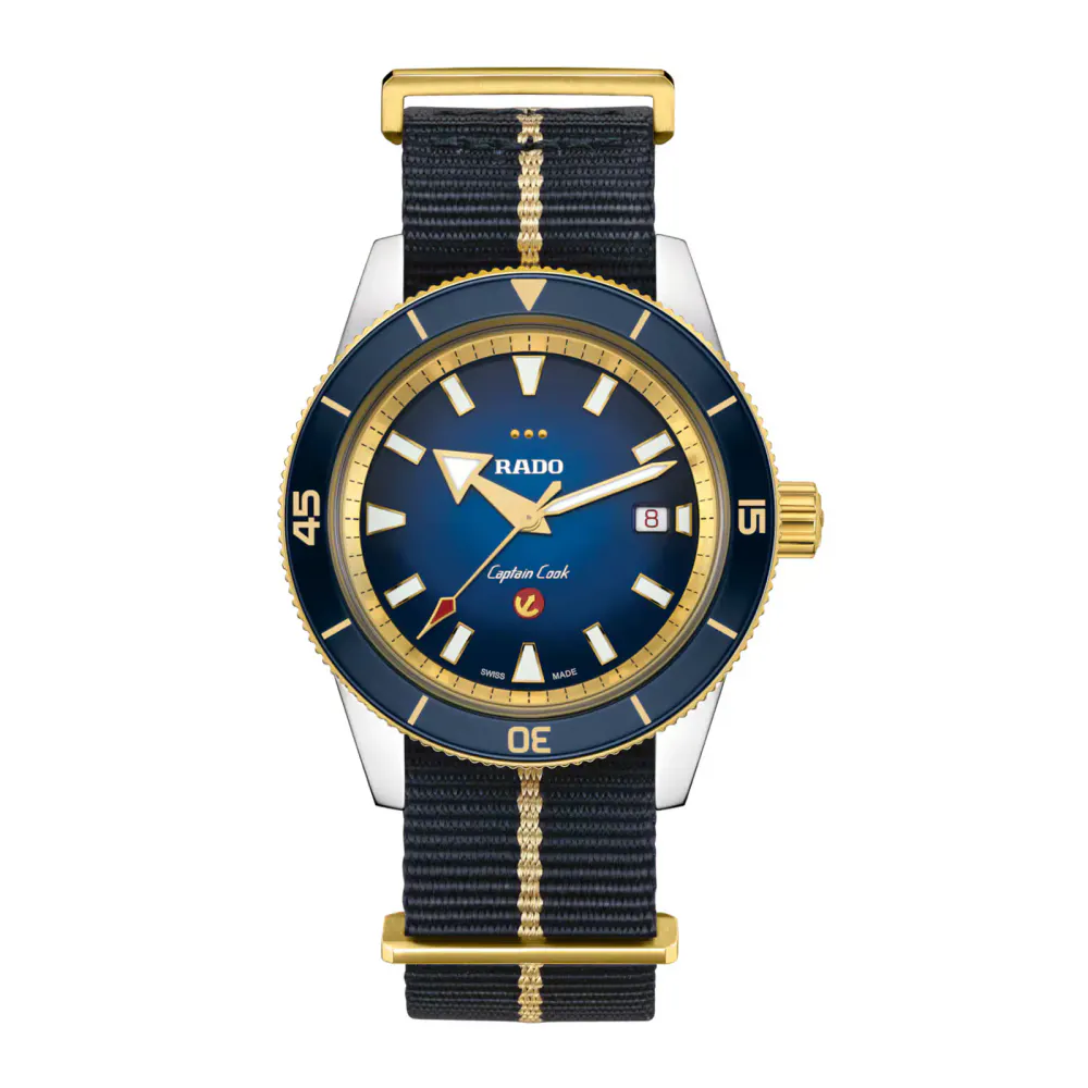 Rado Captain Cook X European Cricket Special Edition 42mm Mens Watch Blue in Blue, additional product view 2