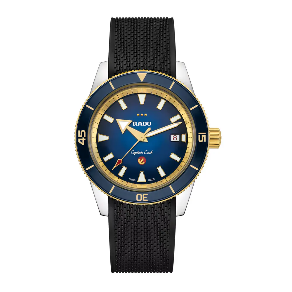 Rado Captain Cook X European Cricket Special Edition 42mm Mens Watch Blue in Blue, additional product view 3