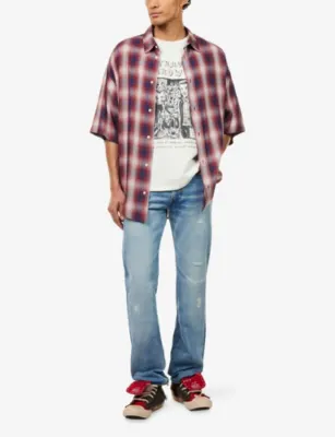 GALLERY DEPT Graphic-Print Crewneck Cotton-Jersey T-Shirt detail 2