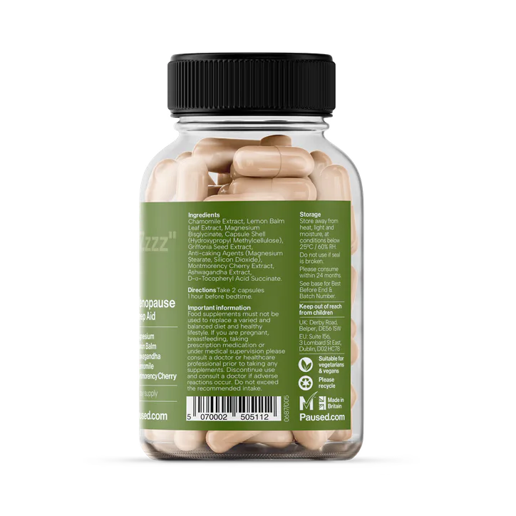 Paused Sleep Aid 60 Capsules detail 2