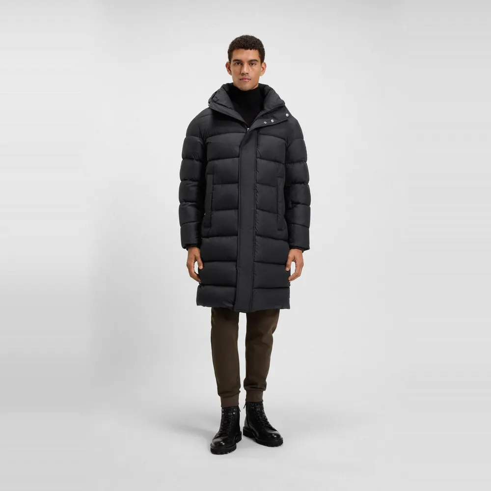 Boss Men's Cenuto Water Repellent Long Puffer Jacket detail 2