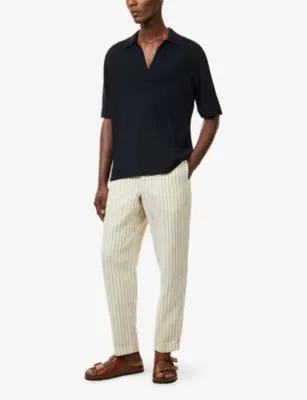 ORLEBAR BROWN Alex Striped Linen Trousers detail 2