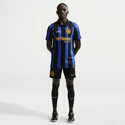 Nike Inter Milan 2026/27 Stadium Home Men's Nike Dri-FIT Football Replica Shorts - Black/University Gold