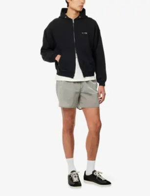 COLE BUXTON Surf Embroidered-Logo Cotton Hoodie detail 2