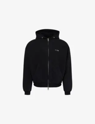COLE BUXTON Surf Embroidered-Logo Cotton Hoodie