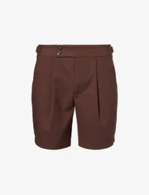 NOBL Josh Smart Linen-Blend Shorts