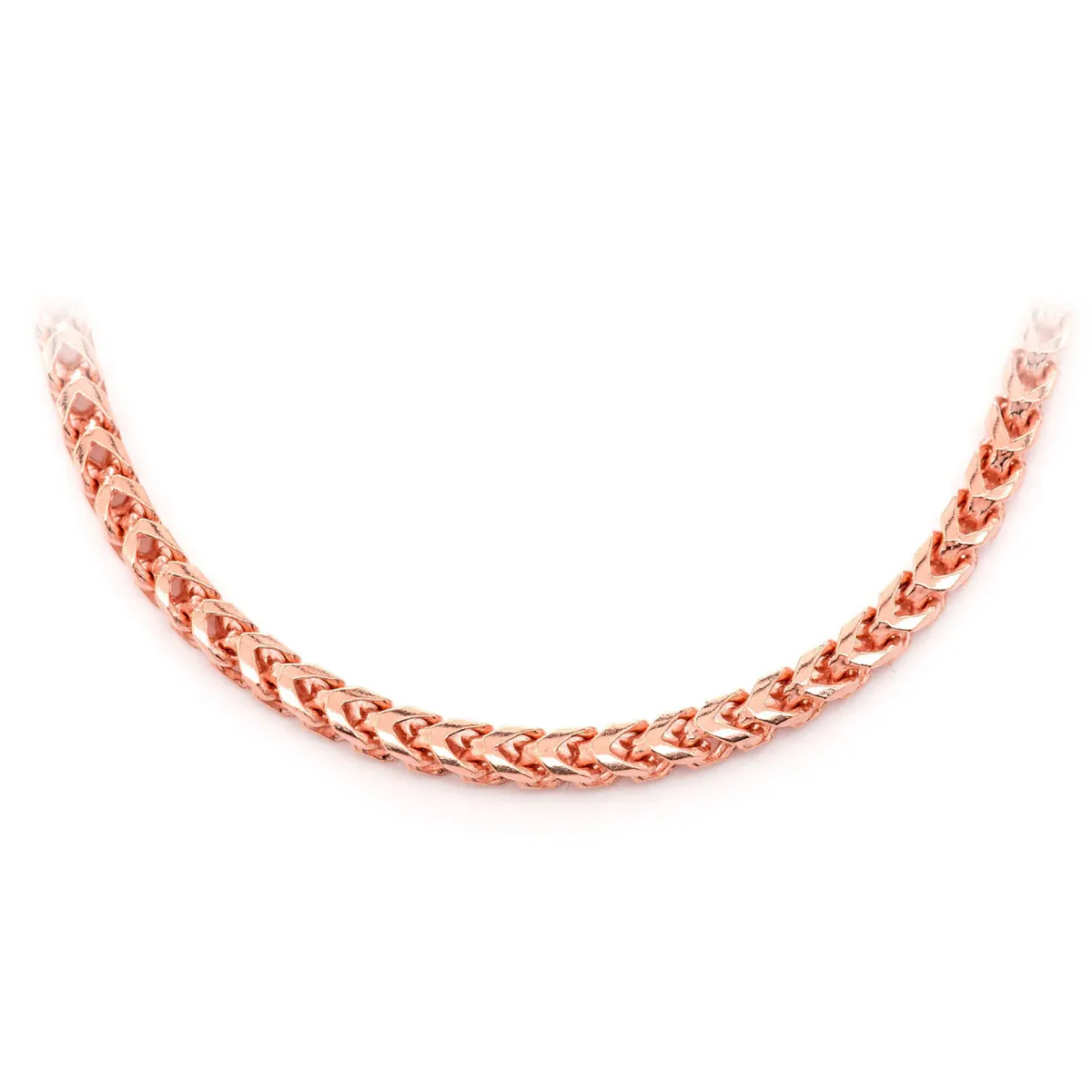 For Him Franco Gold Chain in 4mm / Rose Gold / 18" – Chain