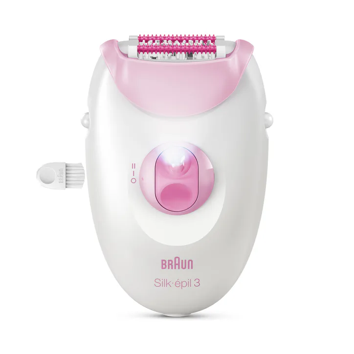 BRAUN Silk·épil 3, Corded Epilator, Lasting Smooth Skin, 3-000, Pink detail 3