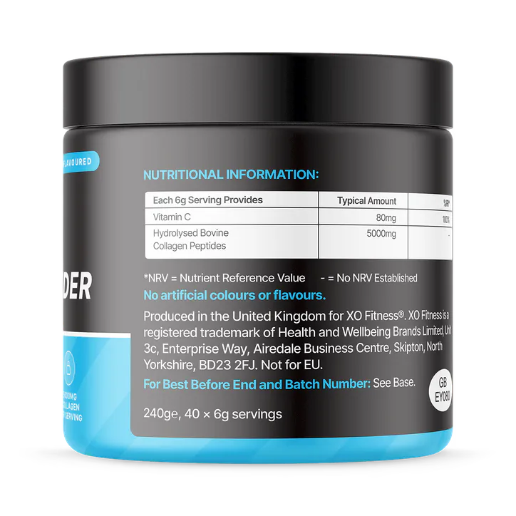 XO Fitness Unflavoured Collagen Powder - 40 Servings, additional product view 2