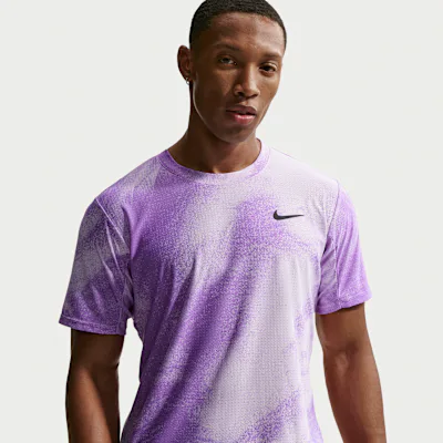 Nike NikeCourt Slam Men's Dri-FIT ADV Tennis Top - Violet Mist/Bright Violet/Black