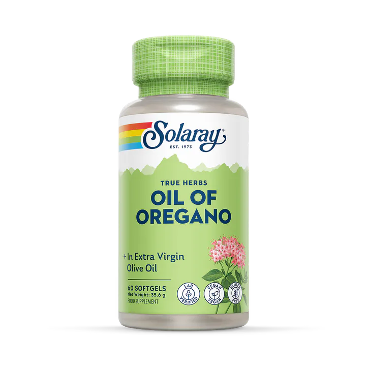 Solaray Oil of Oregano 150mg, Everyday Wellness Support - 60 Vegan Softgels