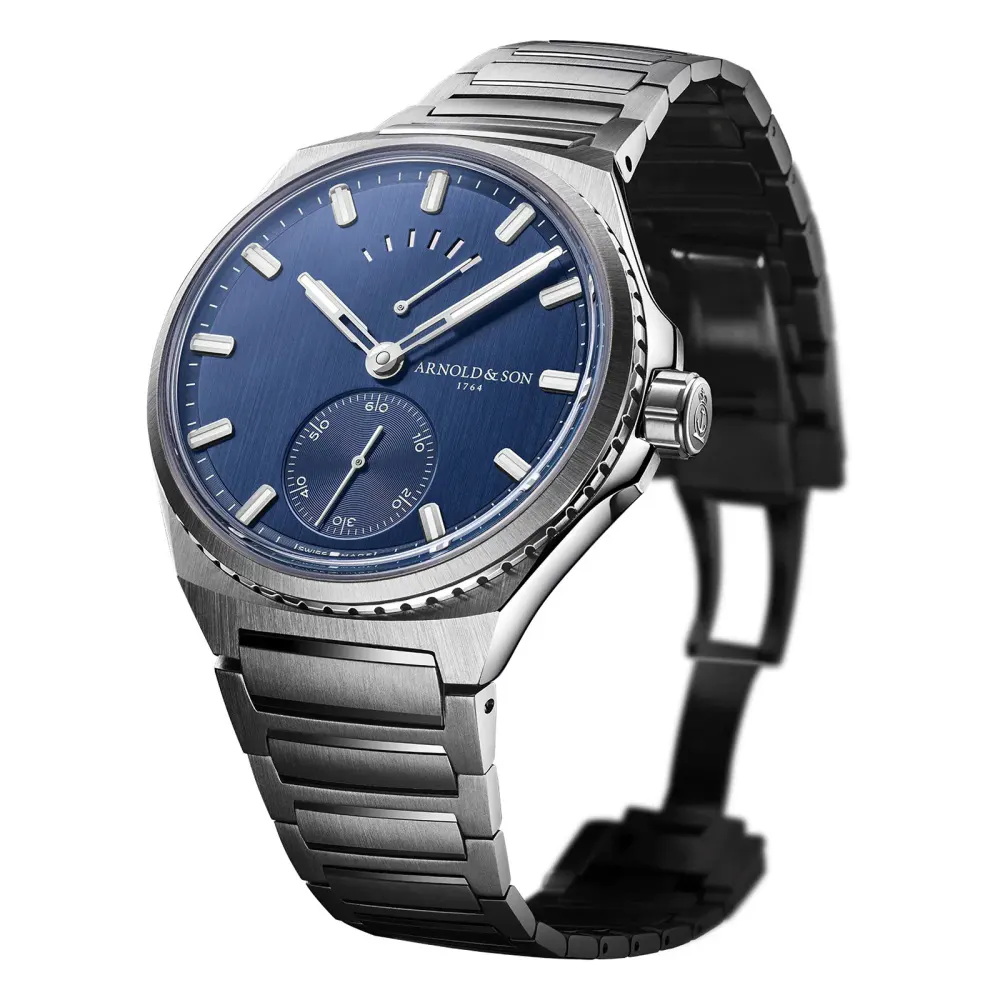 Arnold And Son Chonometry Longitude Titanium 42.5mm Mens Watch Blue in Blue, additional product view 2