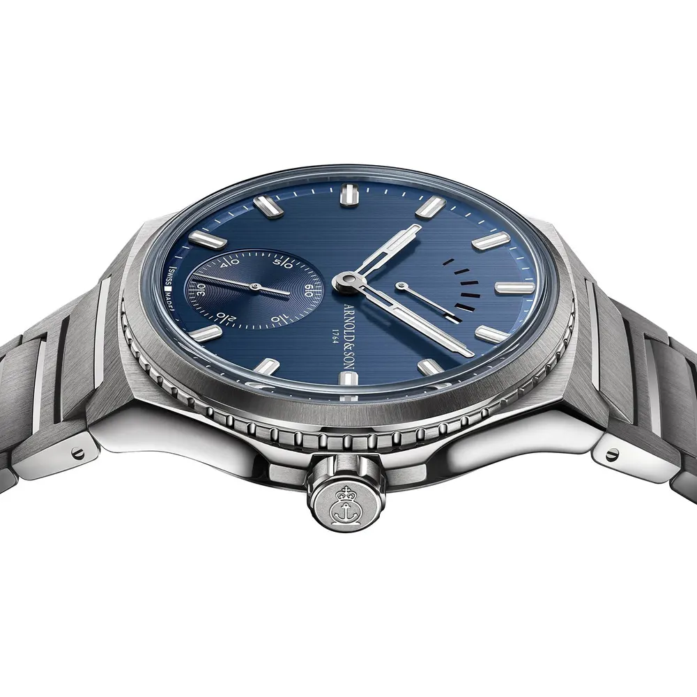 Arnold And Son Chonometry Longitude Titanium 42.5mm Mens Watch Blue in Blue, additional product view 3