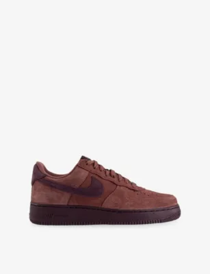 For Him Air Force 1 '07 Suede Trainers - EUR 42 / 8 UK MEN in RED SEPIA RED MAHOGA – Mens | Trainers | Lace up trainers